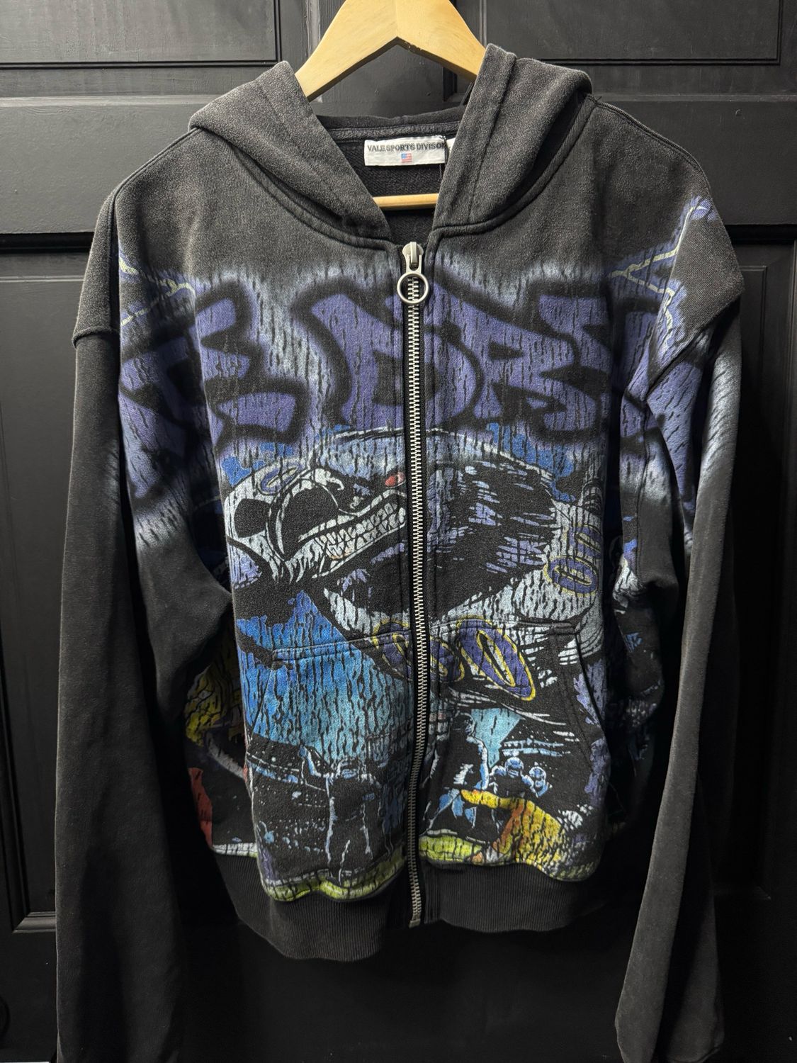 Vale Football Eagle Zip Up Sz Small