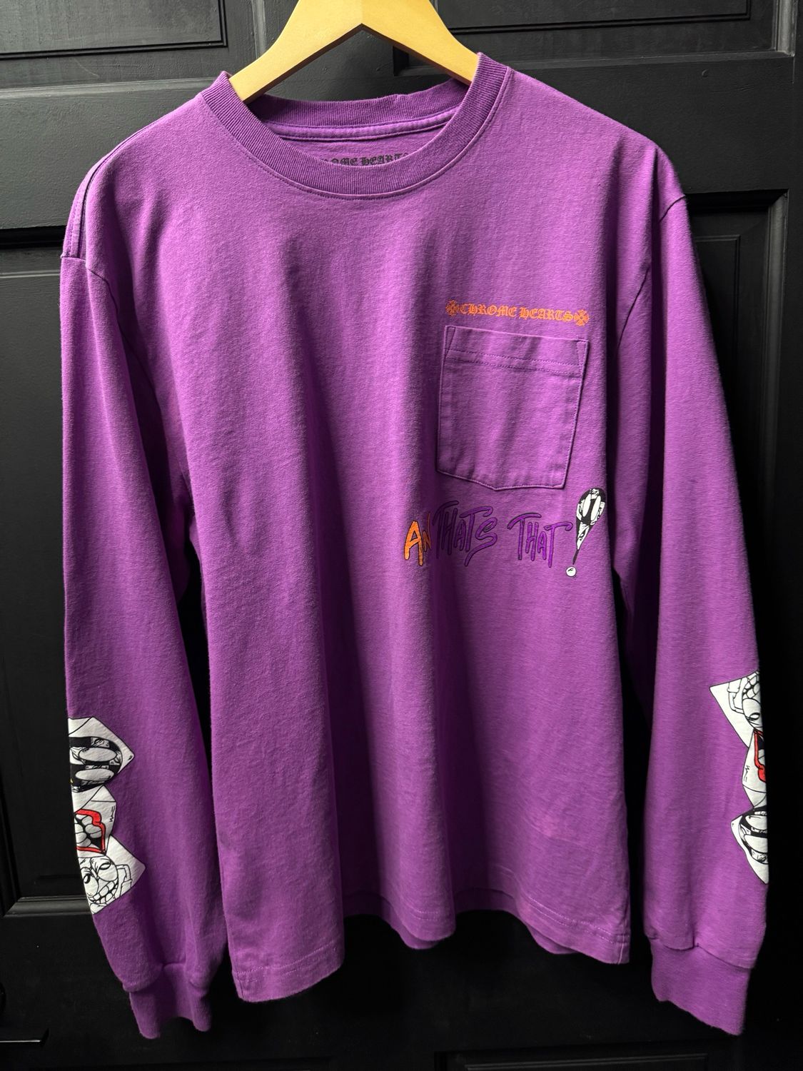 Chrome Heart X Marty Boy Long Sleeve Purple Used Sz Small