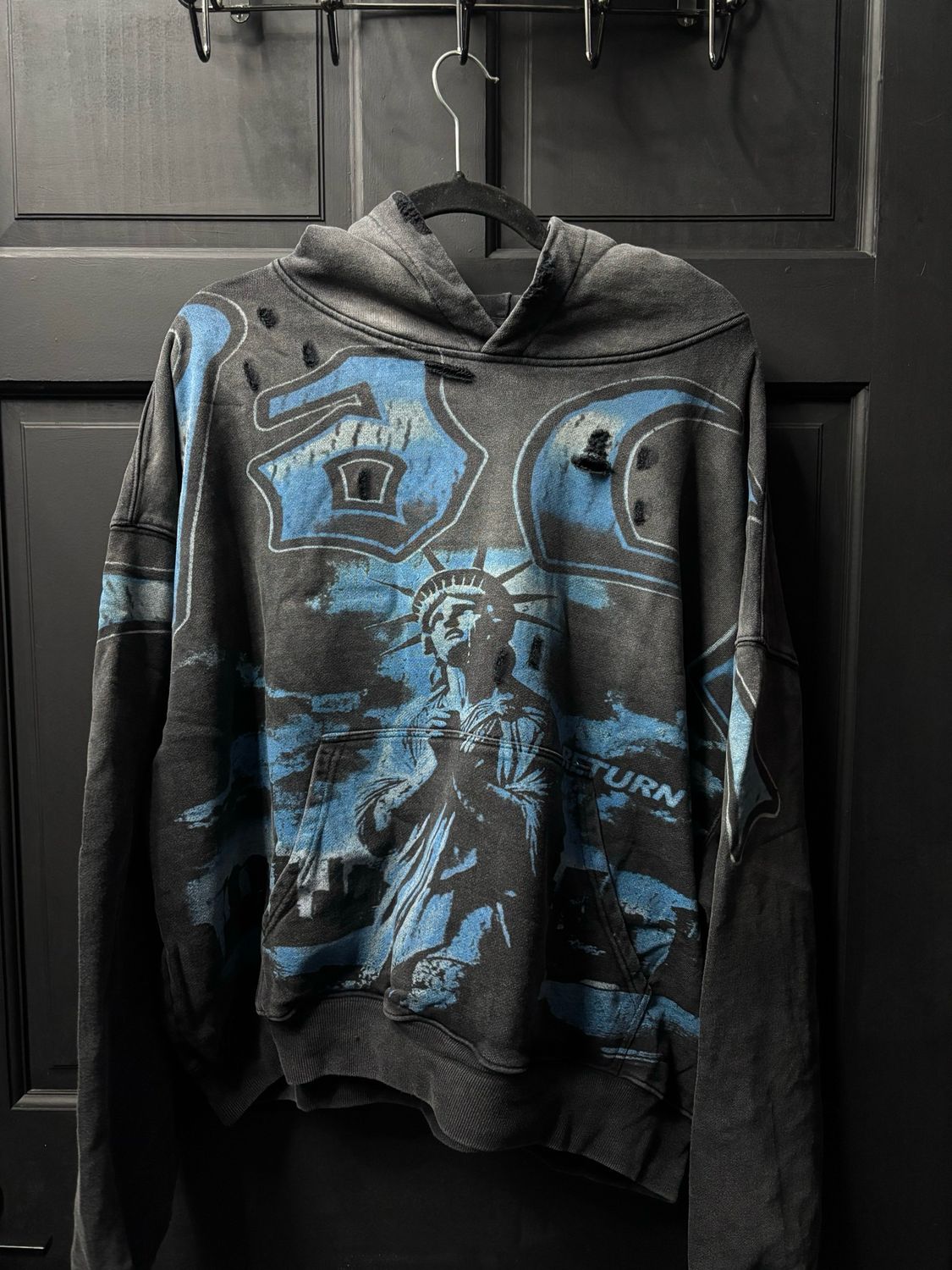 Vale Hoodie Blue Liberty Sz Large