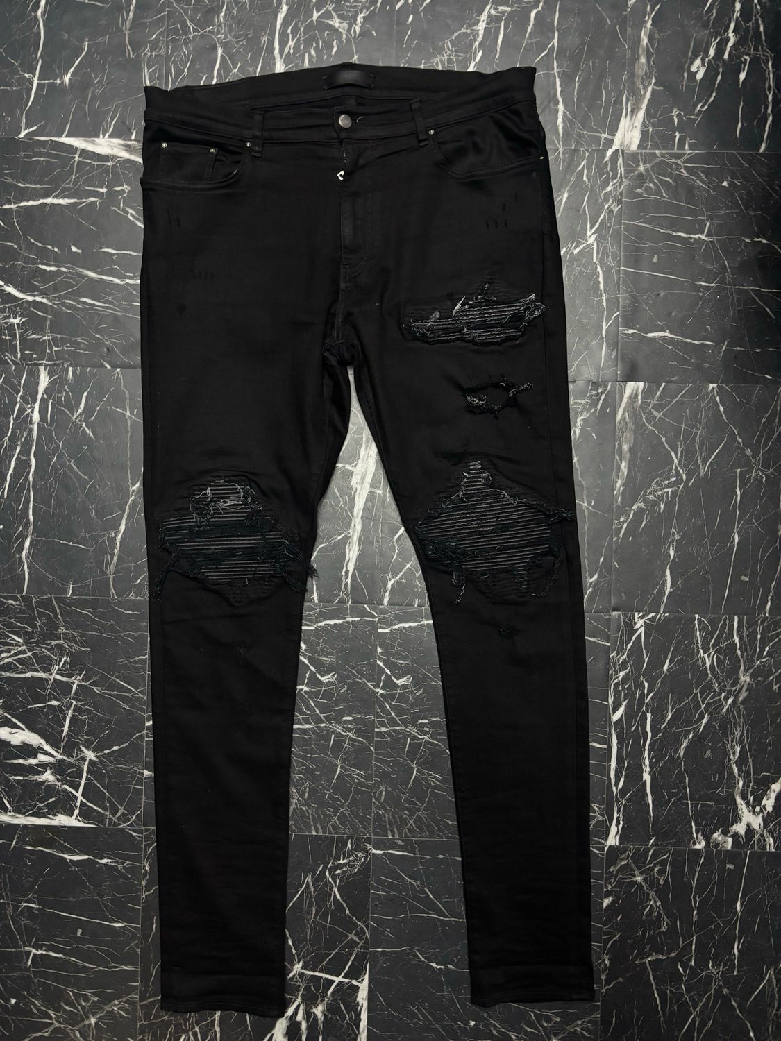 Amiri Mx1 Black Patch Sz 38