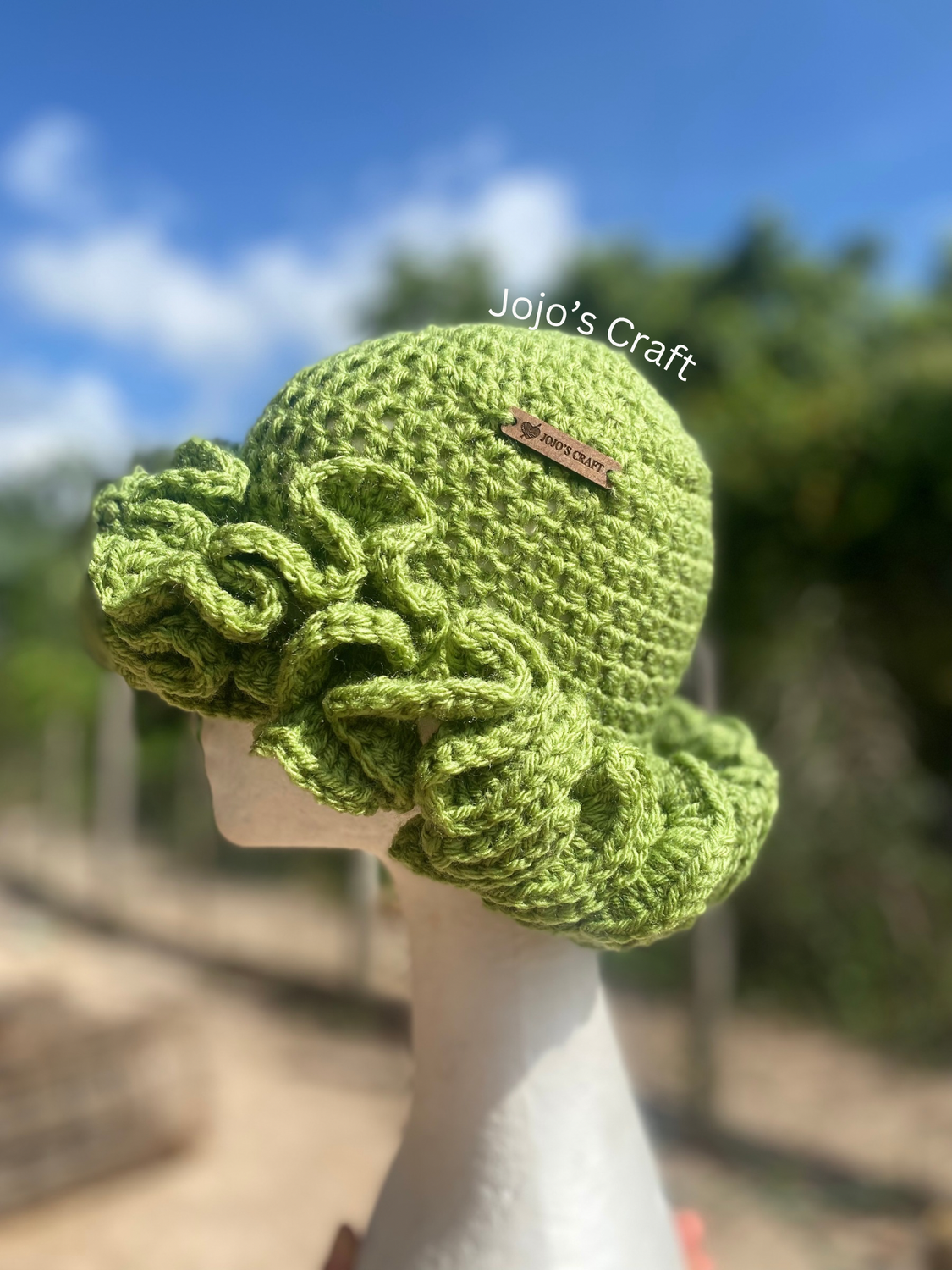Stage Green Ruffle Hat
