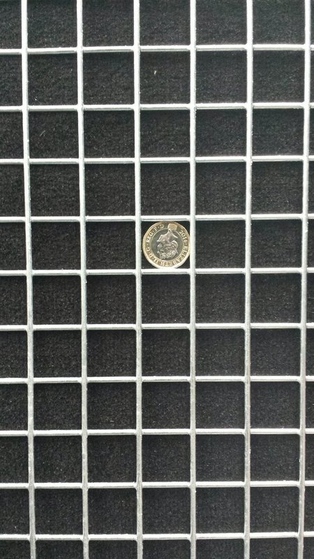 1" x 1" x 12swg (2.50mm) Galvanised 8' x 4' (244cm x 122cm) Flat Panels