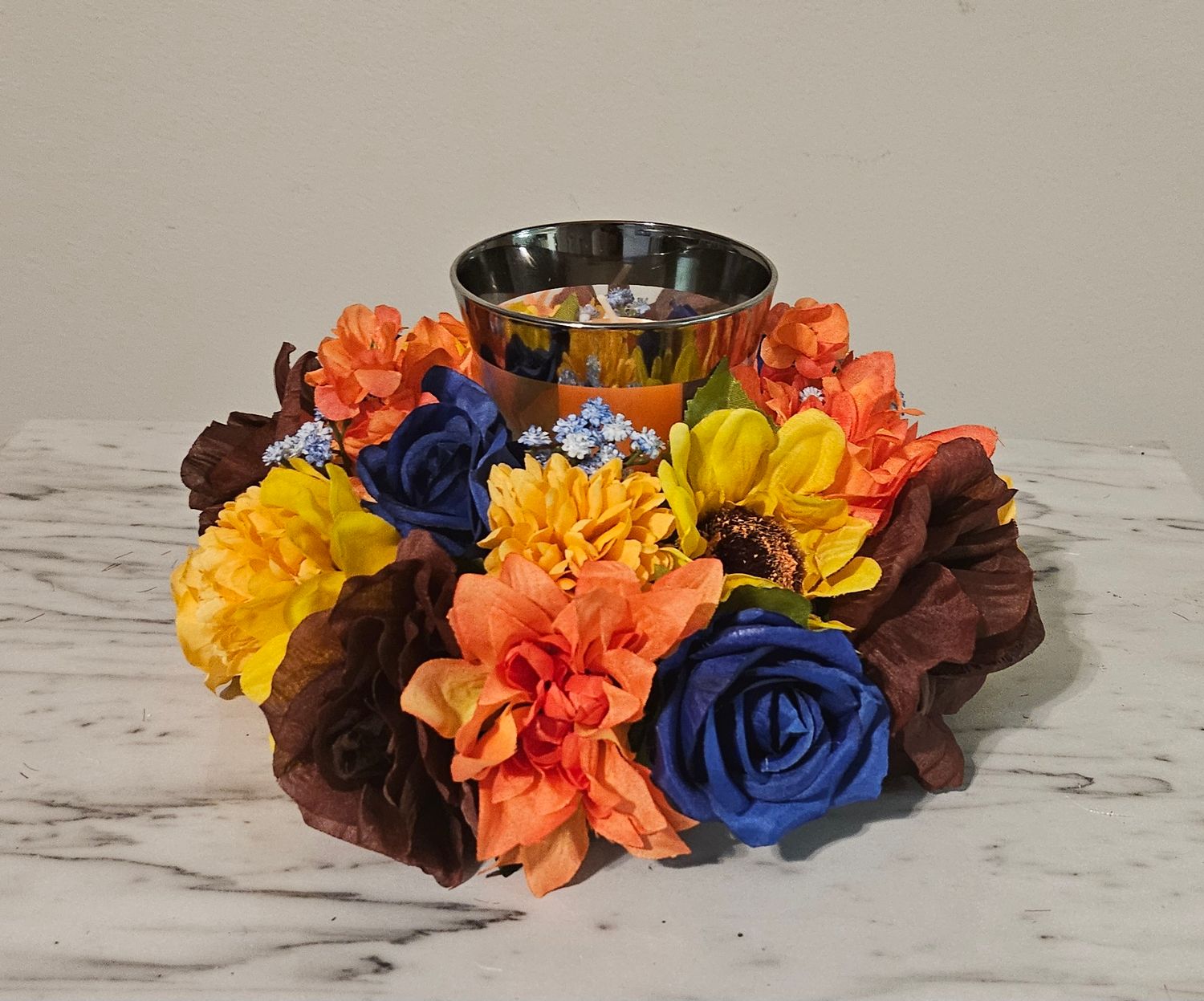 Decorative Tealight Candle Centerpiece
