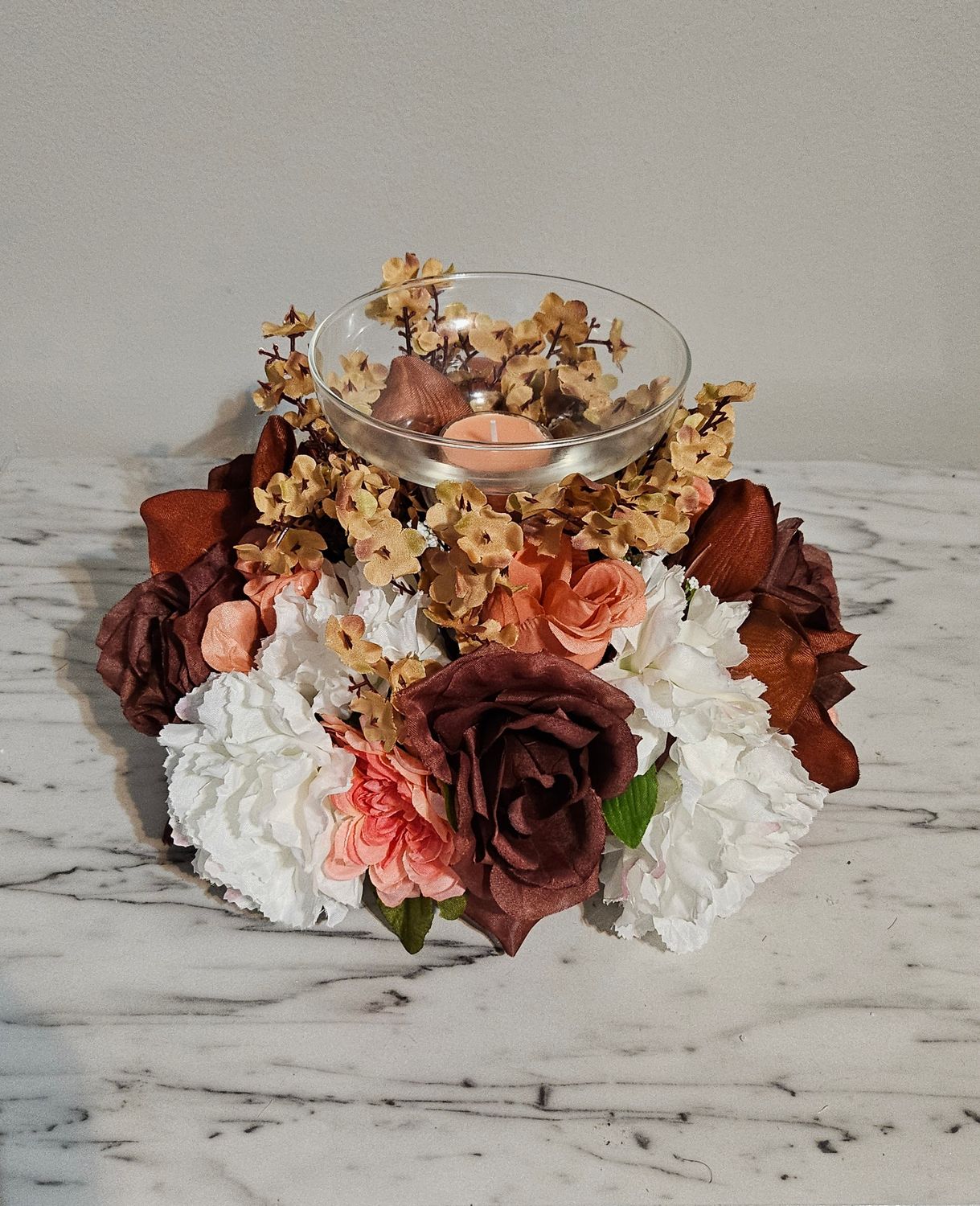 Decorative Tealight Candle Centerpiece