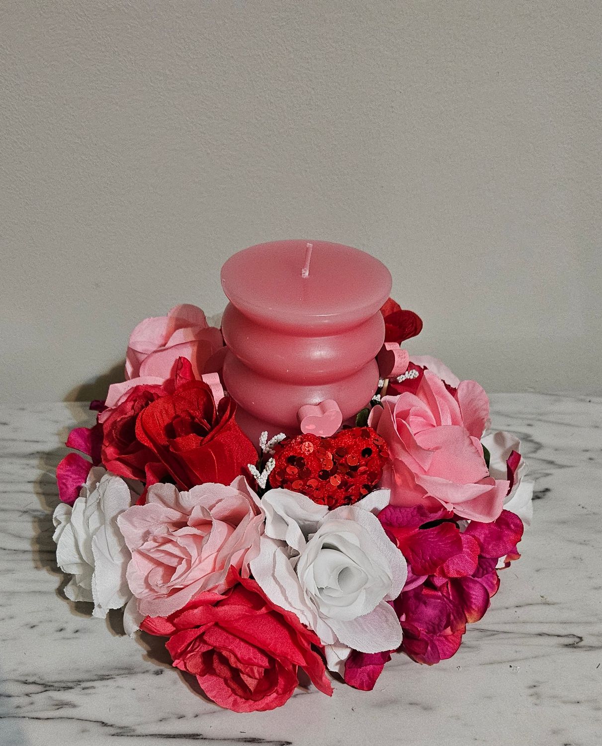 Decorative Pillar Candle Centerpiece