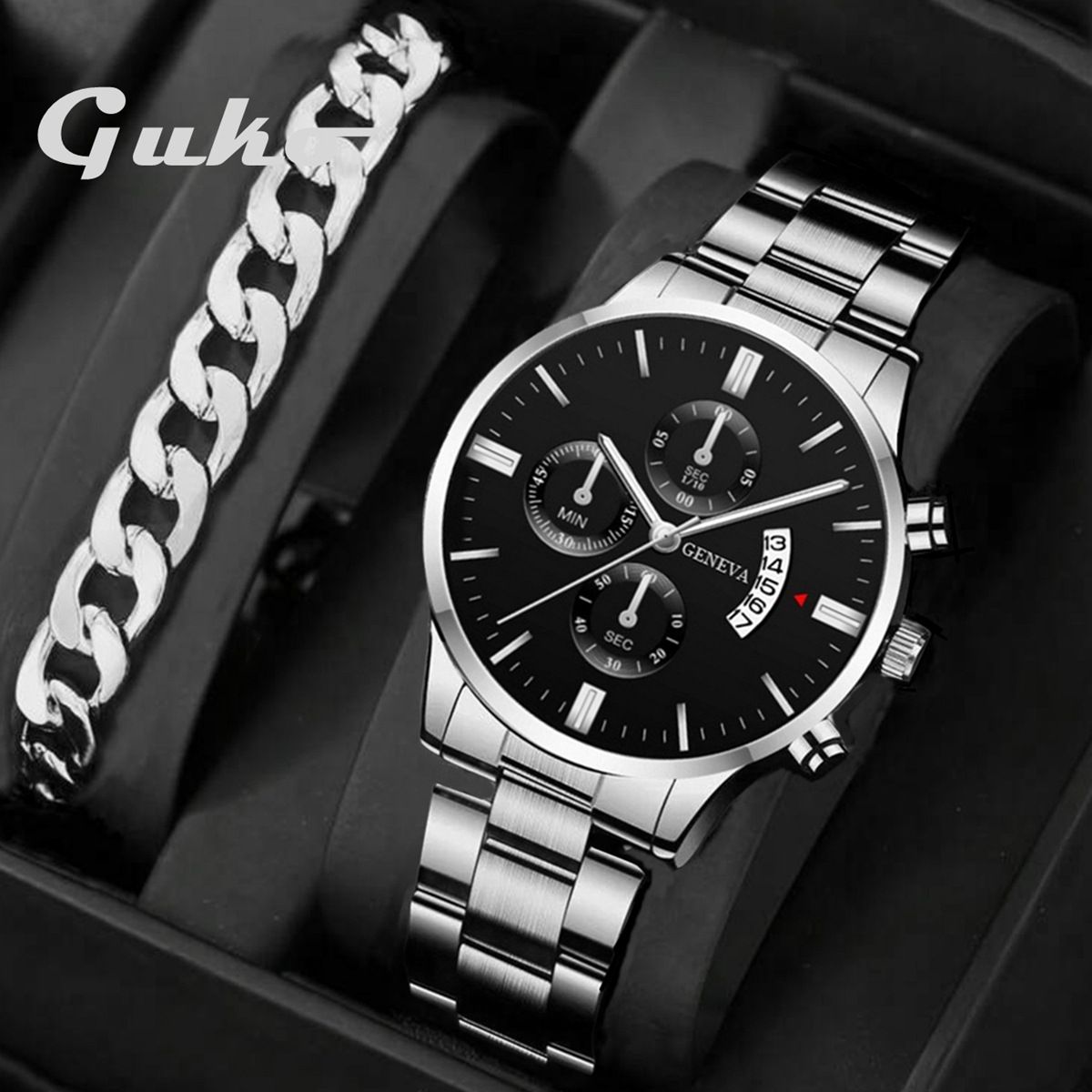 Men&#39;s Stylish Quartz Watch – Stainless Steel Design