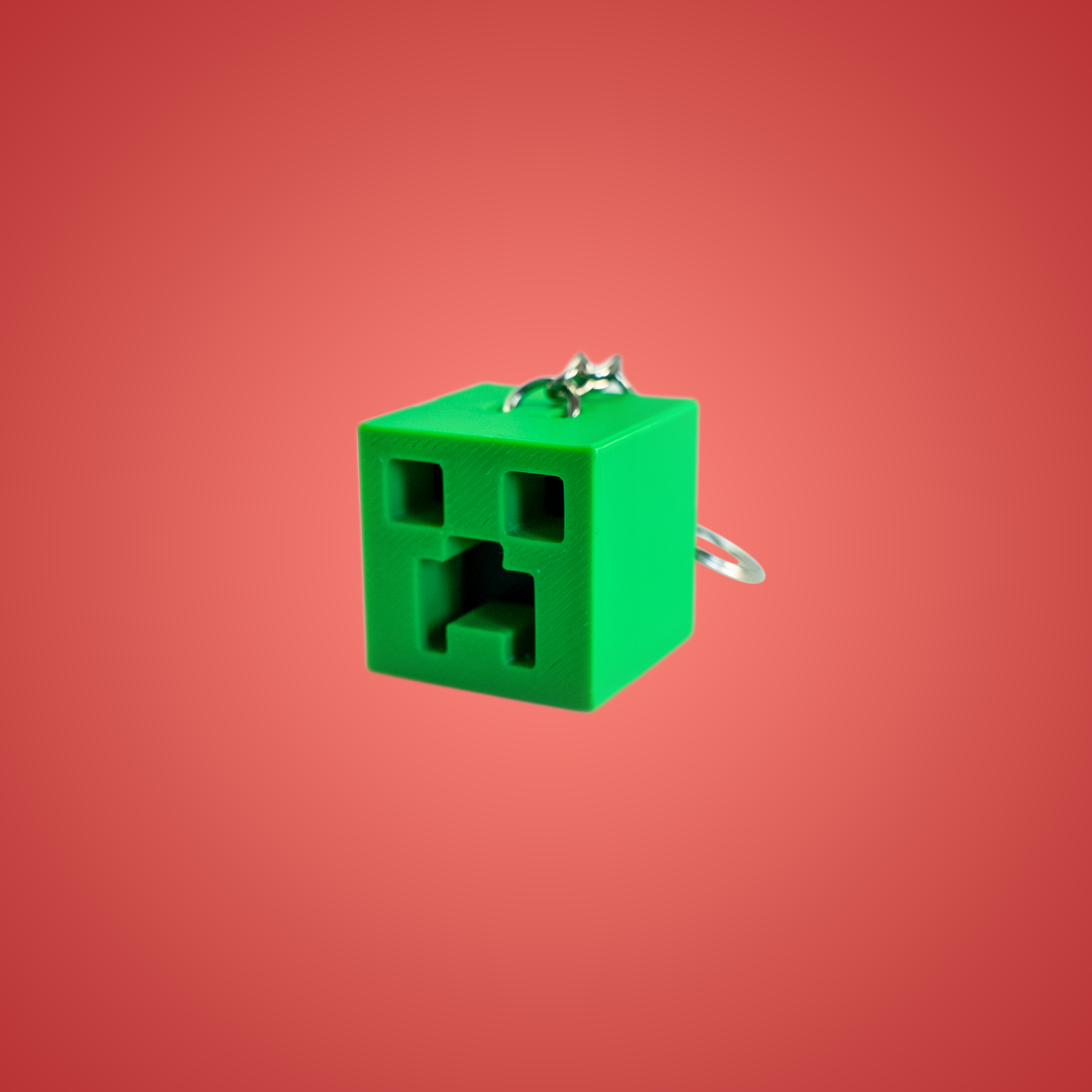 Minecraft Creeper Head Keychain