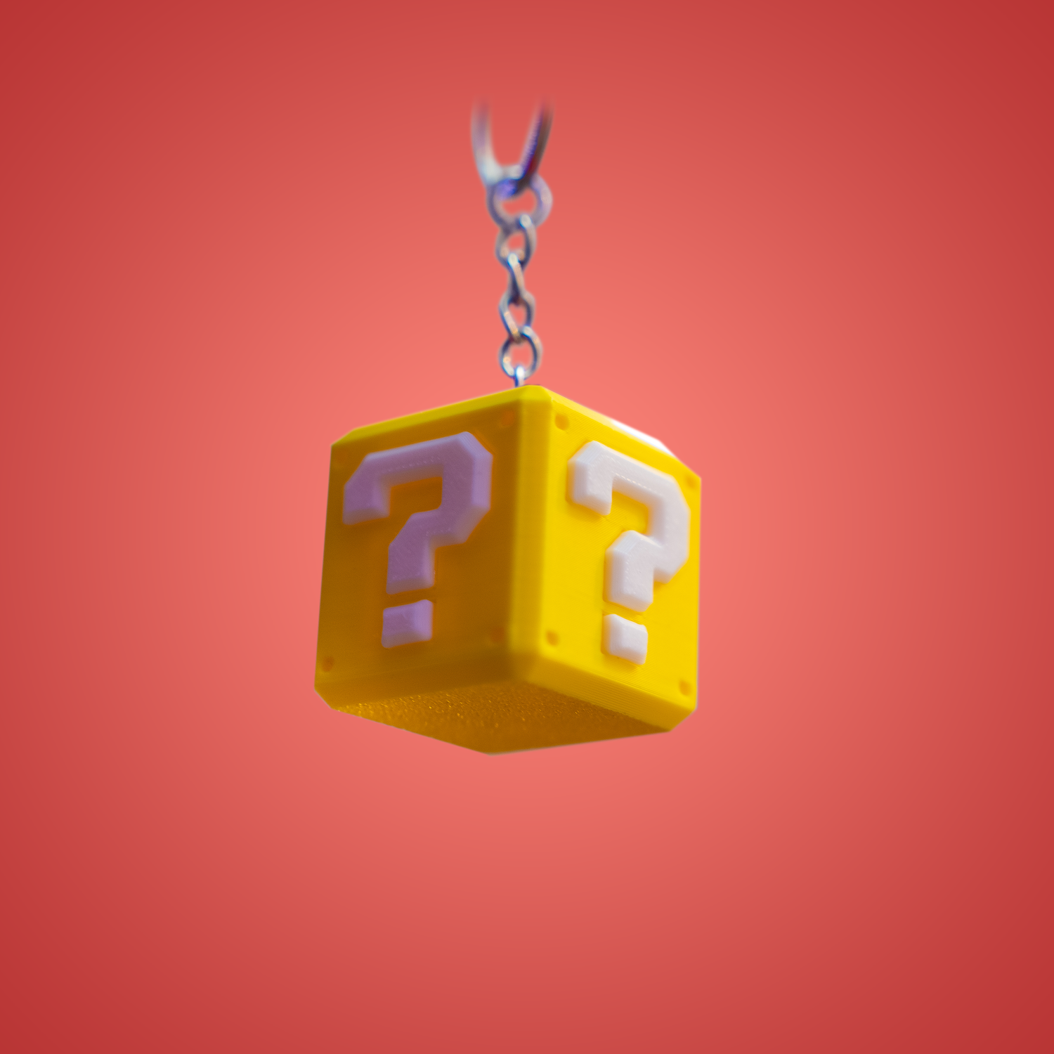 Mario Question Block Keyring/Bag Charm
