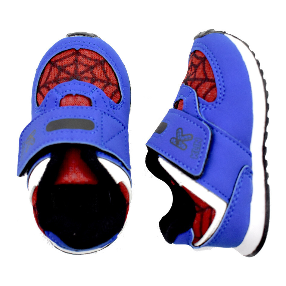 KLIN - Mini Walk - Tenis Spiderman azul y para