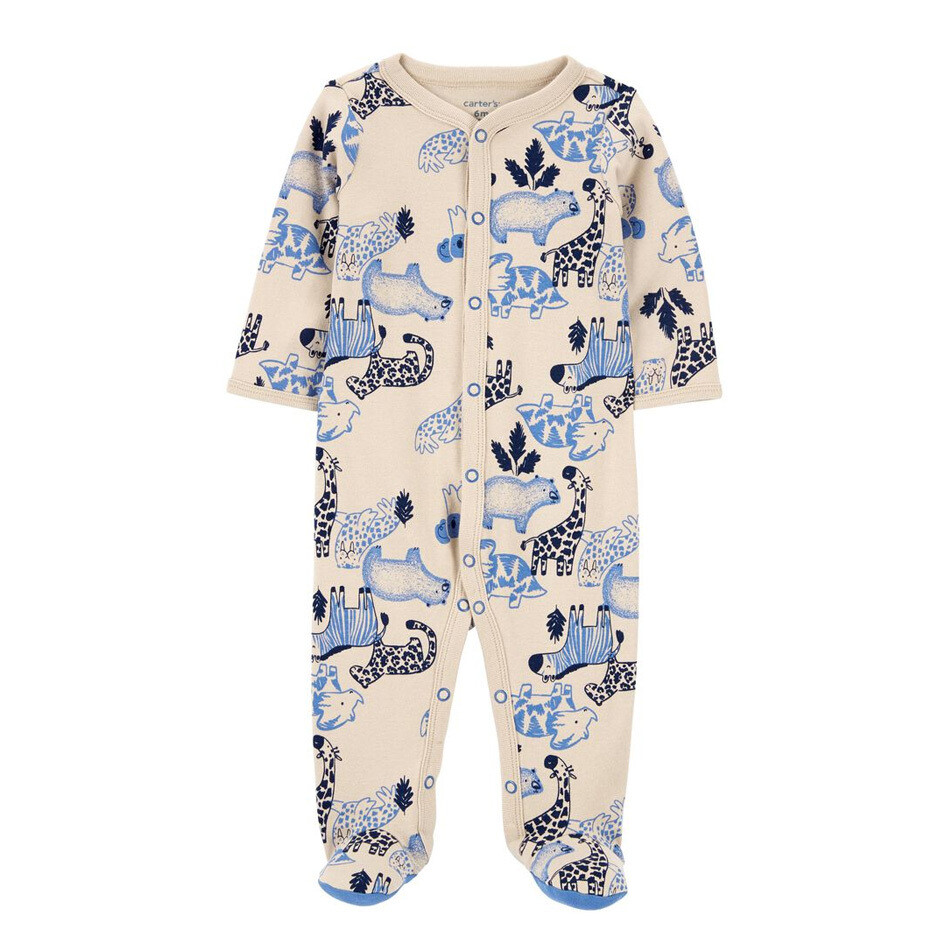 Pijama con pies estampada safari