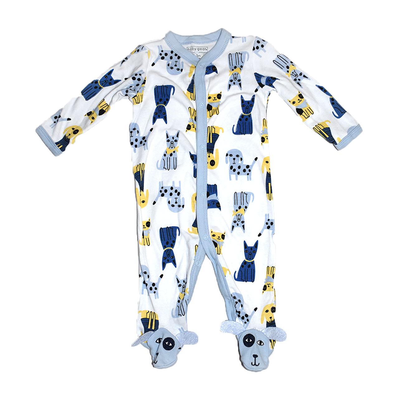 Pijama con pies Baby Gear estampado perros