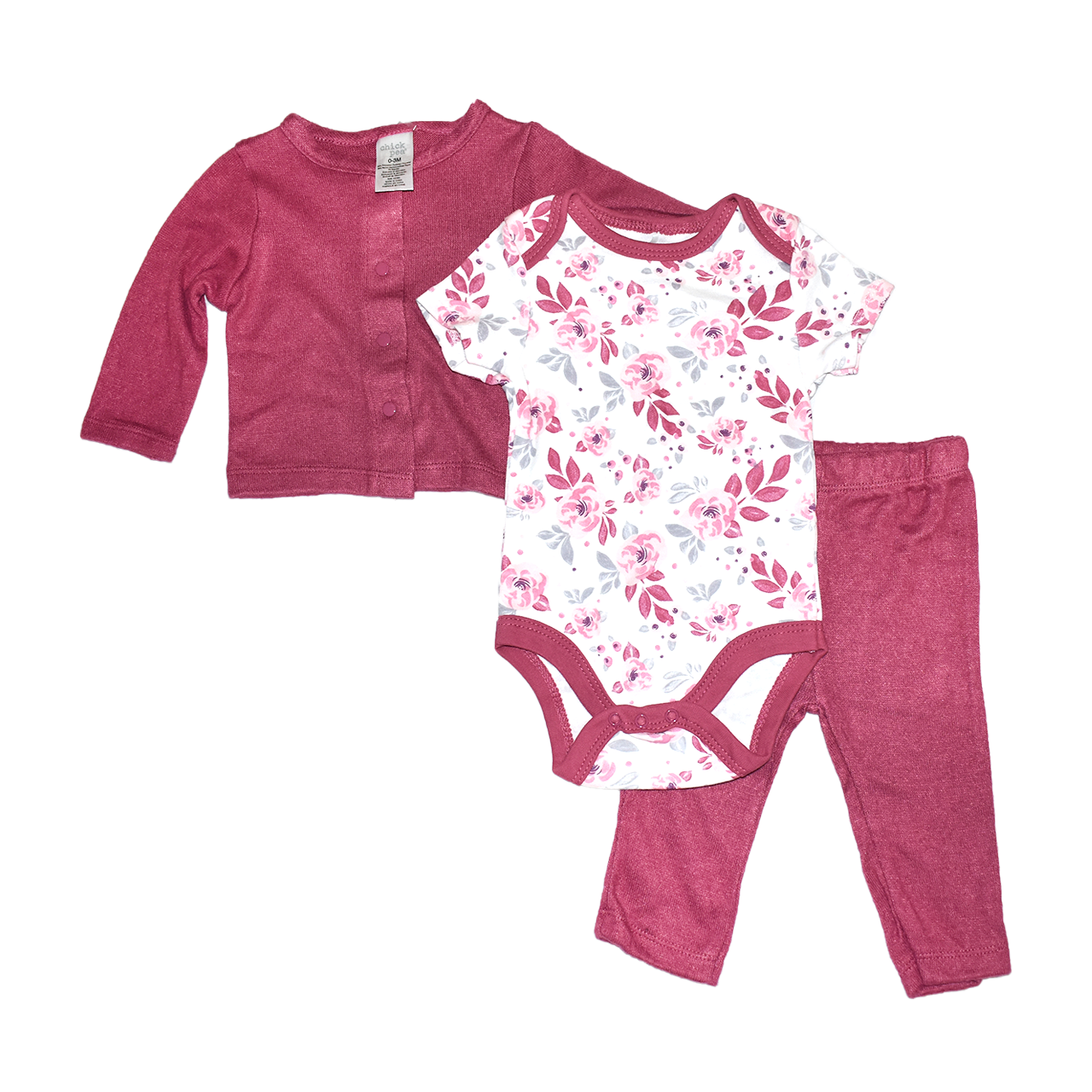 Conjunto 3 piezas cardigan Chick Pea body y pantalón