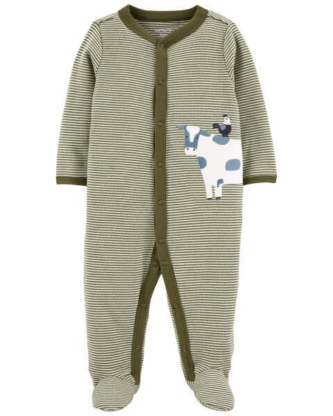 Pijama Vaca Snap-Up Cotton Sleep & Play