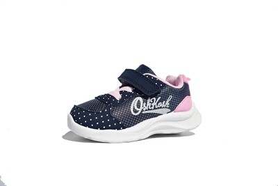 Zapatos tenis Oshkosh con cintas para niña rosado y azul Retra