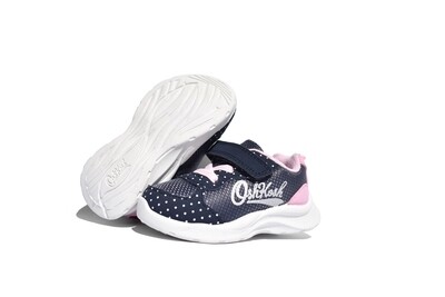 Zapatos tenis Oshkosh con cintas para niña rosado y azul Retra