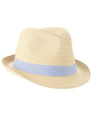 Sombrero Carters para niño kaki con franja azul
