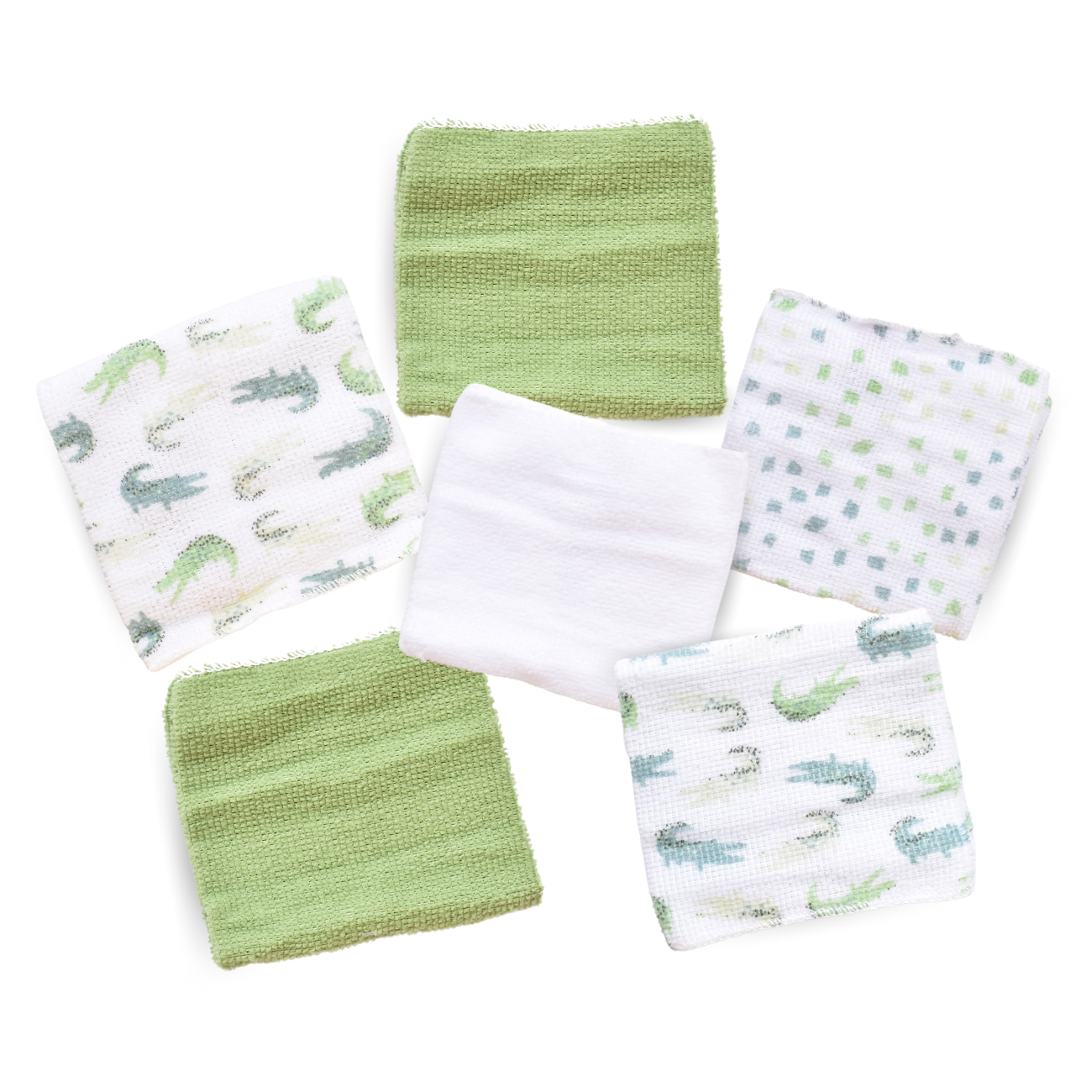 Regalos de baño niño Sandy & Simon paquete de 12 toallitas verde