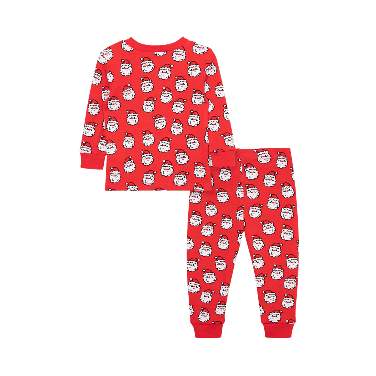 Little Me Pijama 2 piezas pantalón y playera manga larga estampado Santa roja