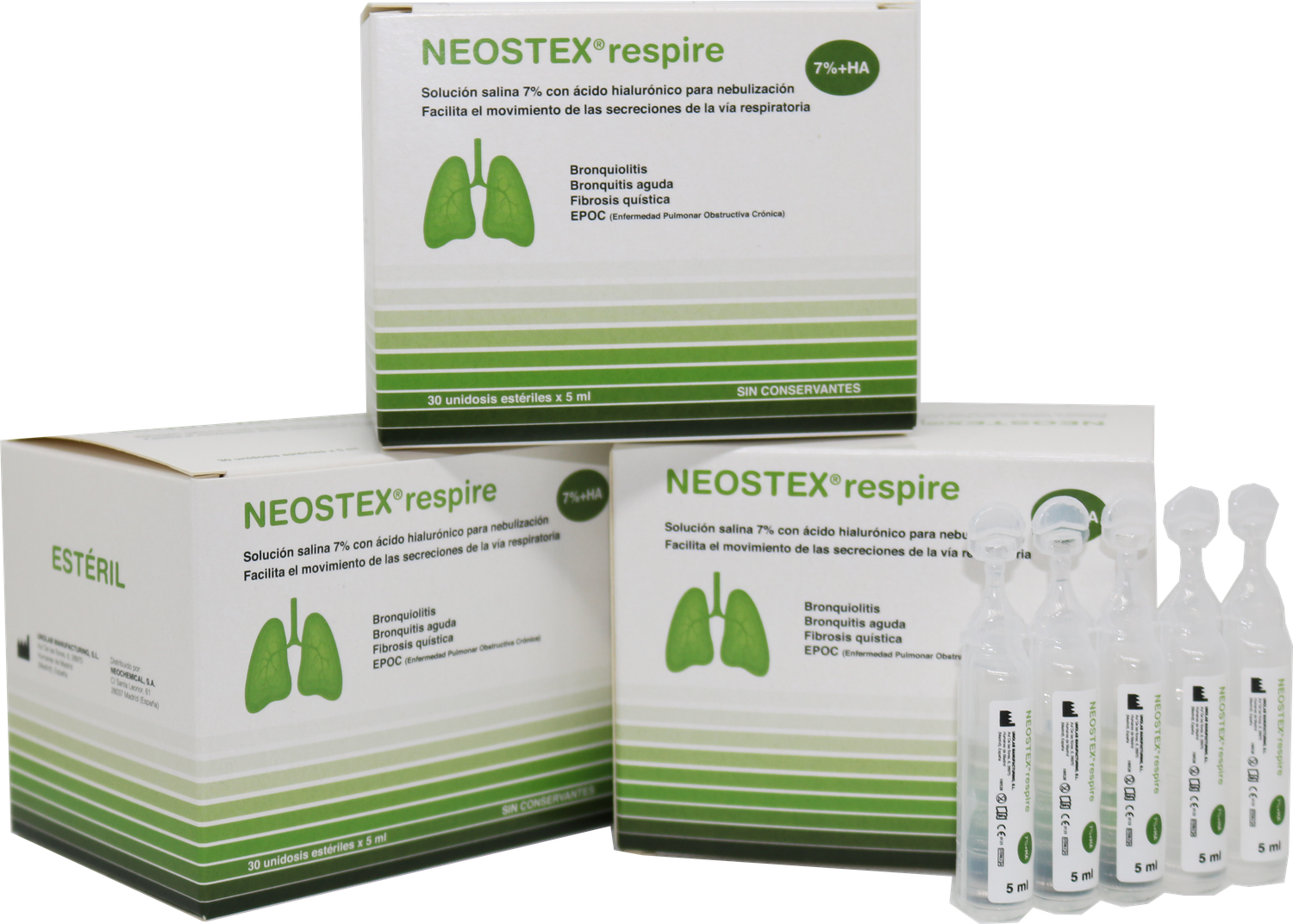 Nebulizador Respiratorio 7% Salino + Hialurónico