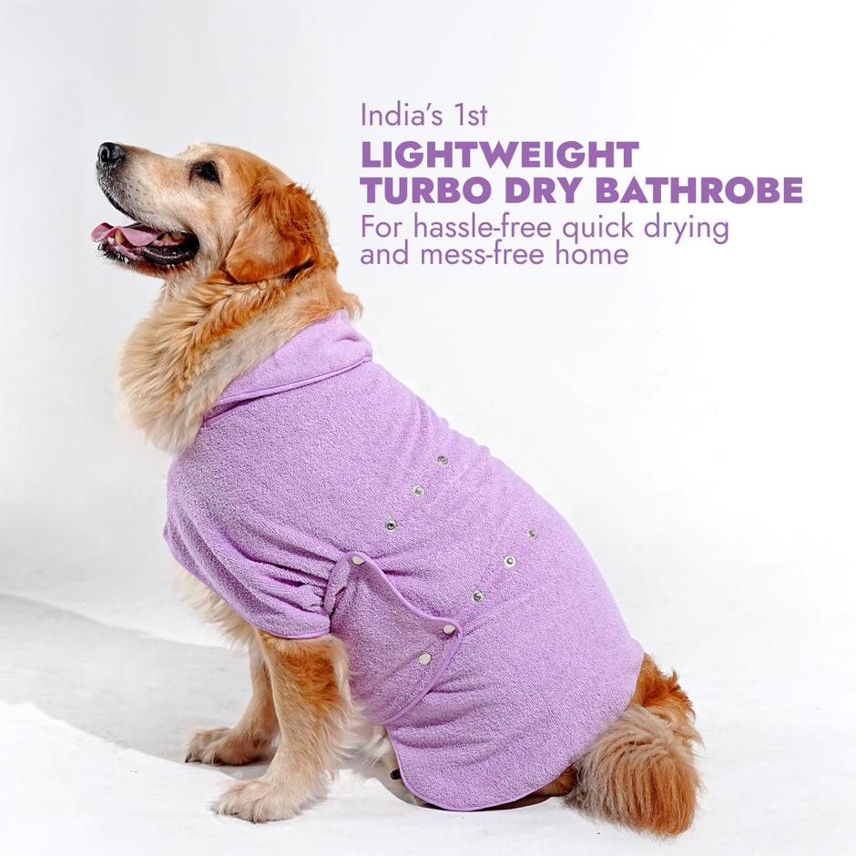 India’s 1st Lightweight Turbo Dry Bathrobe - Pink