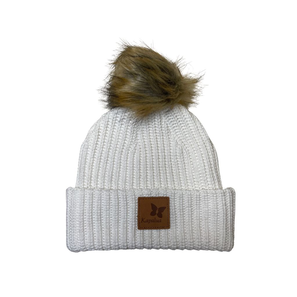 KAPALUA BEANIE FAUX POM more colors