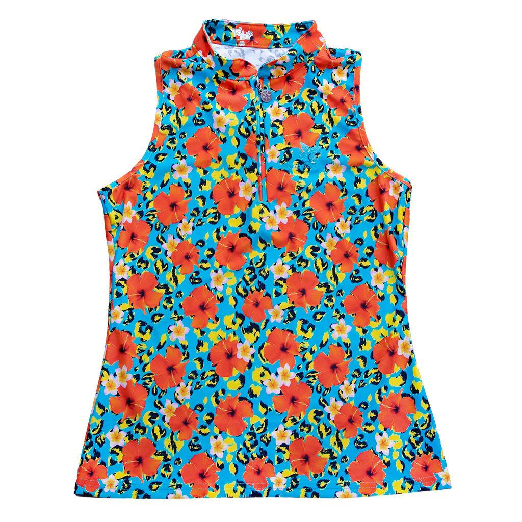TZU TZU BELLA TROPICANA SLEEVELESS POLO
