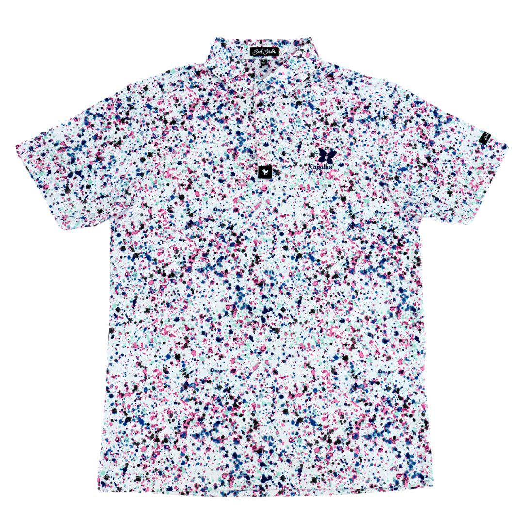 BAD BIRDIE PAINT SPLATTER POLO