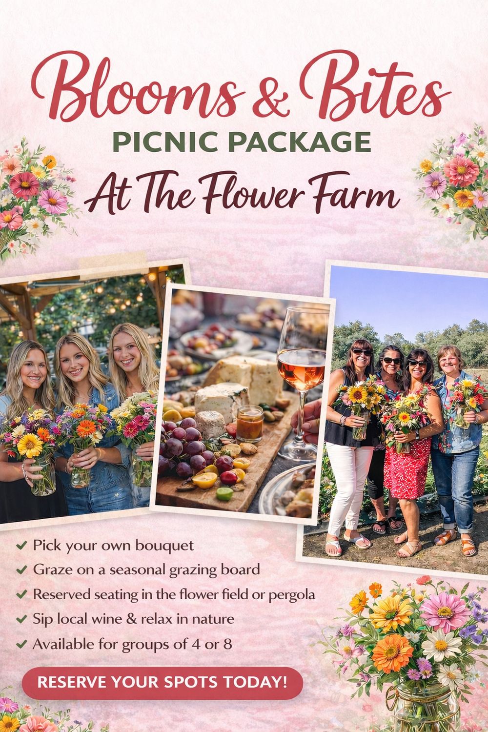 Blooms &amp; Bites Picnic Package