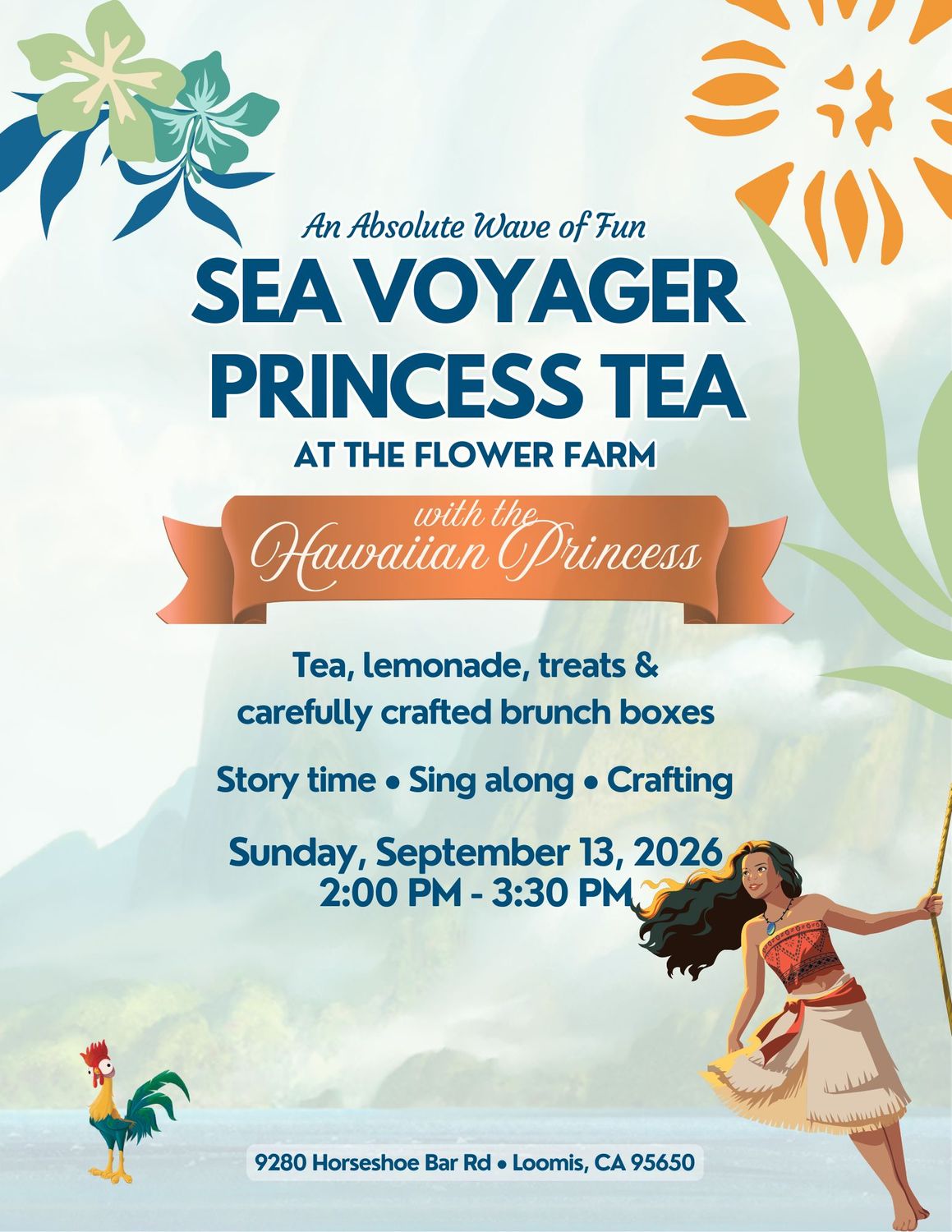 Hawaiian Sea Voyager Princess Tea - September 13th, 2:00 PM - 3:30 PM