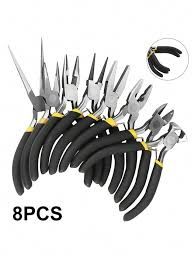 Set of 8 Multi-Purpose Pliers مجموعة من 8 كماشات متعددة الأغراض