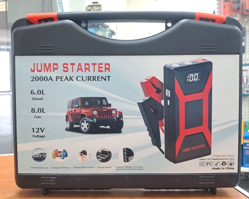 CAR JUMP STARTER 2000A  جهاز تشغيل السيارة  2000 أمبير