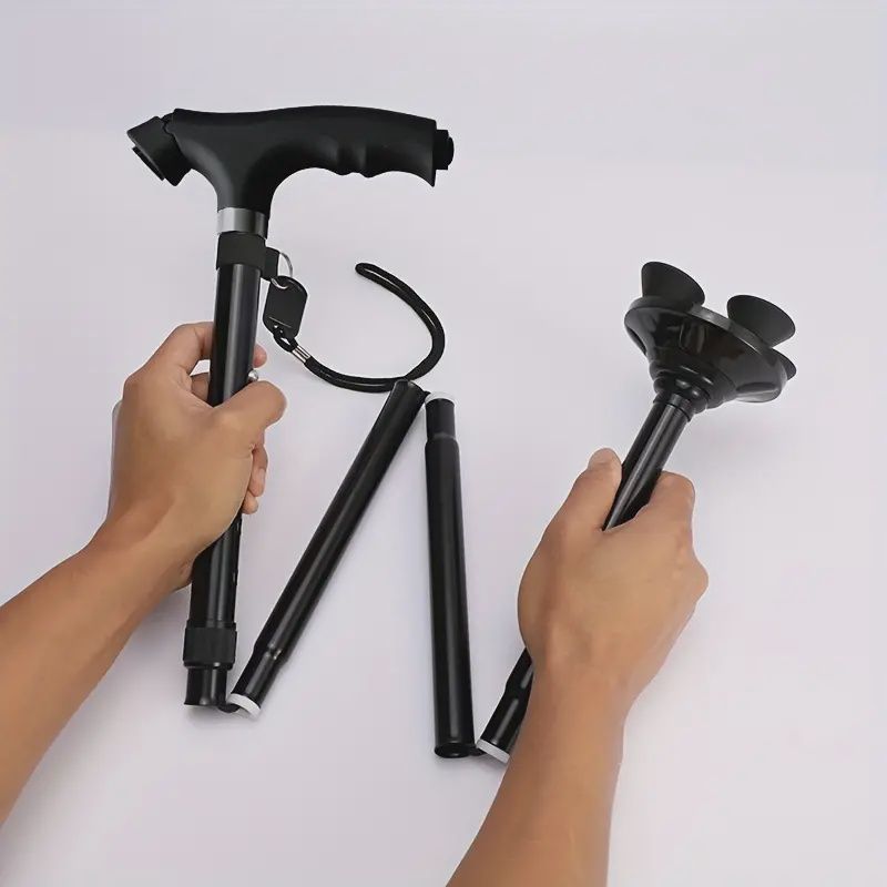 Foldable Walking Cane With Lights عصاة قابلة للطي مع إضاءة