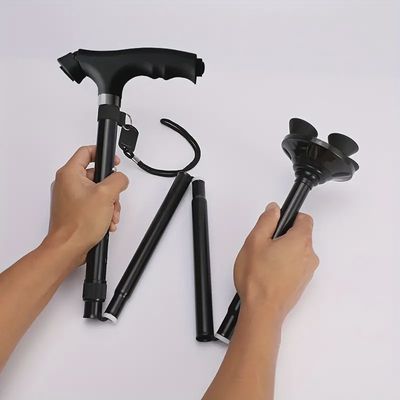 Foldable Walking Cane With Lights عصاة قابلة للطي مع إضاءة