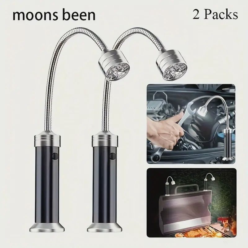 2-Pack LED Grill Lights إضاءة مع مغناطيس