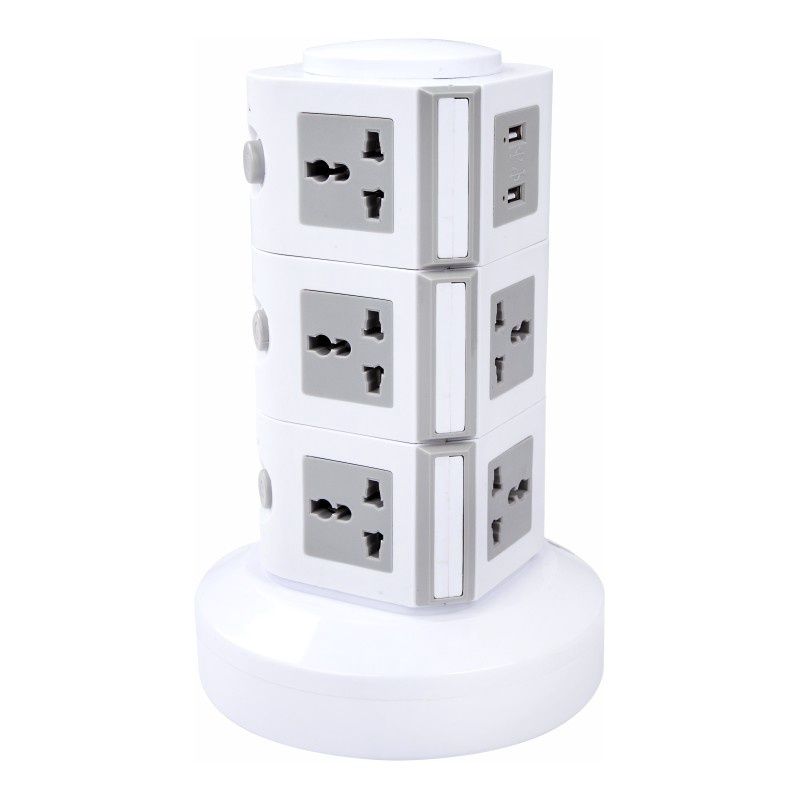3 Layers Tower Extension Socket - 2.5M موزع طاقة عامودي