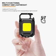 Mini Keychain Light recharg, COB LED كشاف ليد صغير شحن ميدالية