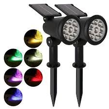 9 Solar LED Garden Spotlight أضاءة خارجية ملونة