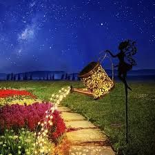 Vintage Solar Fairy Watering Can Light إضاءة زينة طاقة شمسية