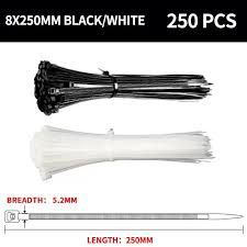 250mm Nylon Cable Ties أربطة الكابلات