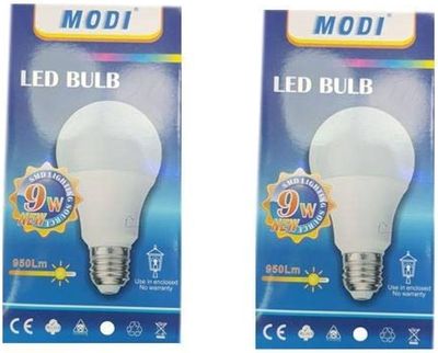 9W LED BULB W/L لمبة ليد9وات وورم وايت