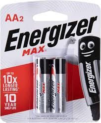 Energizer Battery MAX ALK AA بطارية الكلاين ماكس, Quantity: 2