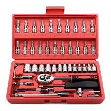 46 PCS Socket Wrench Set طقم 46 قطعة
