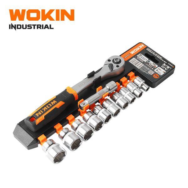 WOKIN 12PCS Ratchet &amp; Socket Set مجموعة مفكات ومقابس