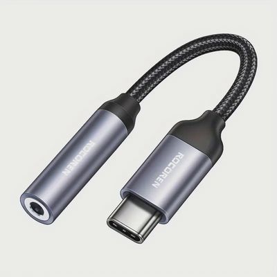 Rocoren USB Type C to 3.5mm Aux محول اي يواكس الى سي