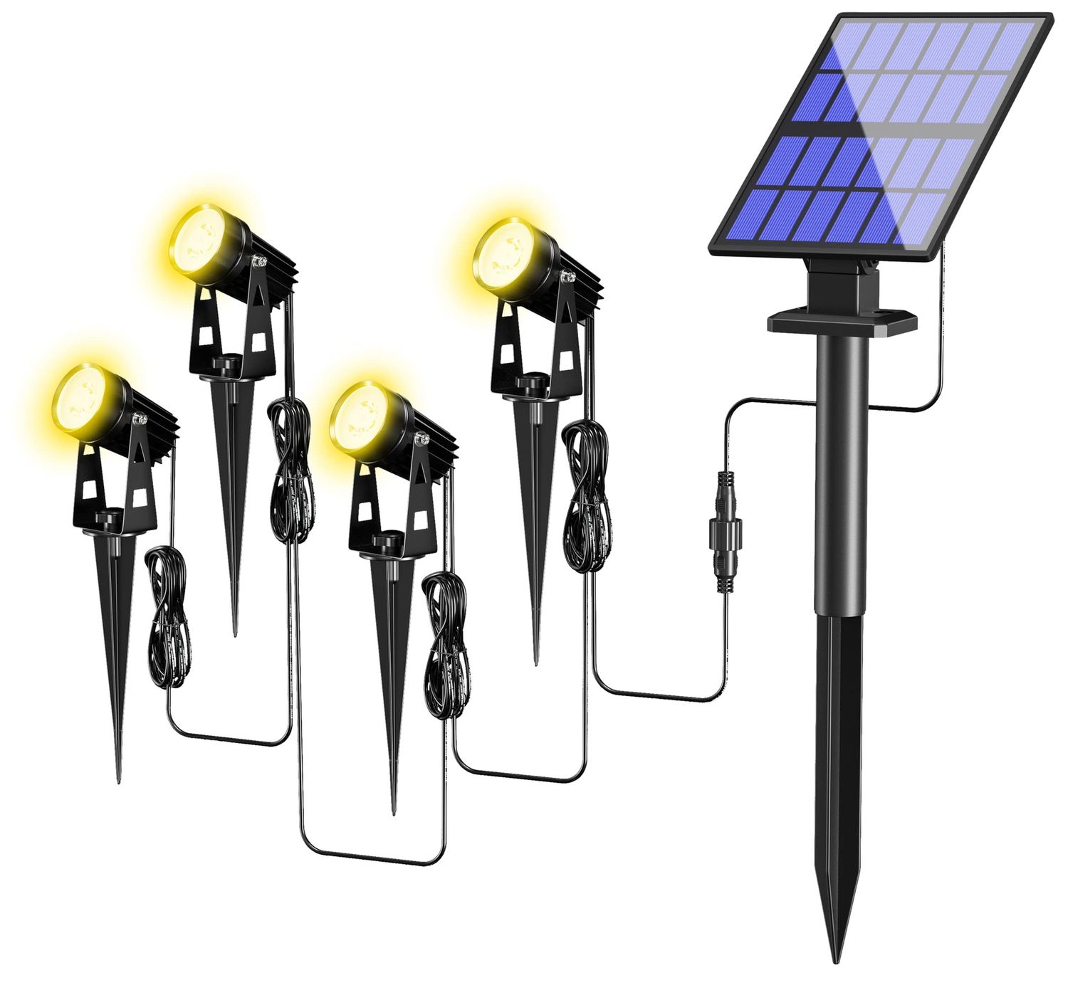 4-in-1 Solar Spot Lights مصابيح سبوت شمسية
