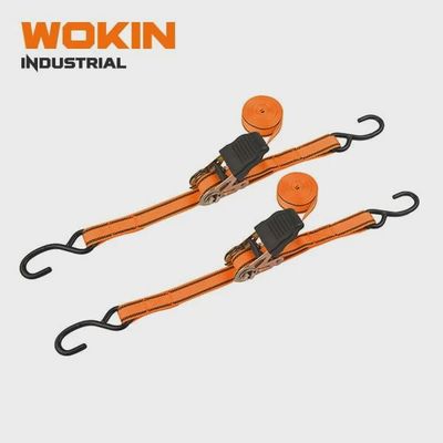 2PCS Ratchet Tie Down Set (Industrial) مجموعة أحزمة الربط - قطعتين