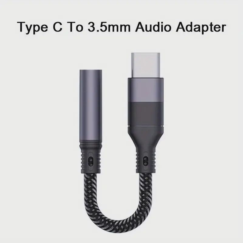 Type C to 3.5mm Aux Adapter محول اي يو اكس الى سي