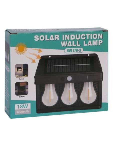 3Solar Wall Lamp 18W مصباح جداري طاقة شمسية
