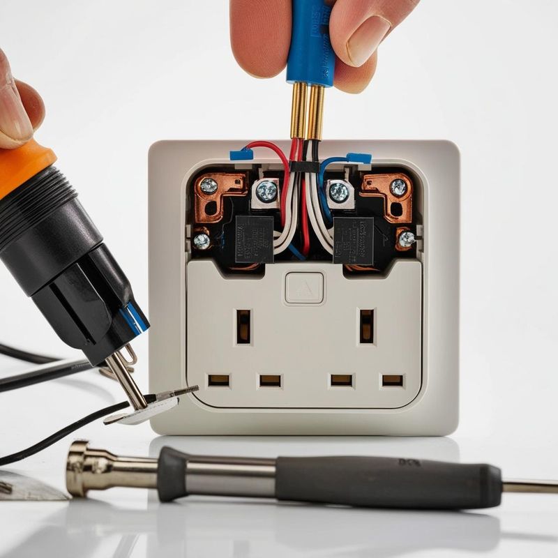 Double power outlet repair/replace تبديل/اصلاح بلاك زوجي