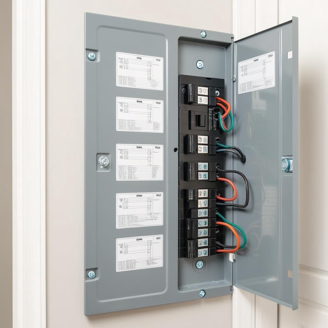 Main circuit breaker installation تركيب قاطع الدائرة الرئيسي